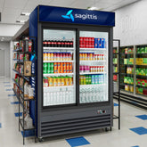 53 in. Two-Door Merchandiser Refrigerator - 45 Cu Ft. MDR-2D-GSLD. - Wrap